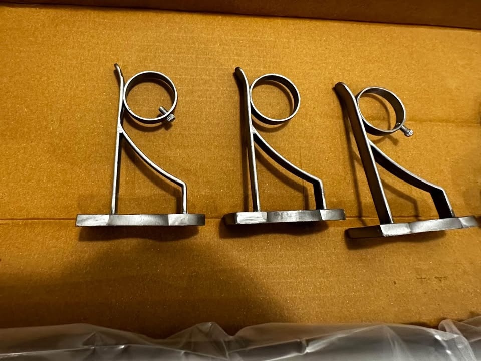 Pottery Barn Curtain Rods w/ Glass Finials (Antique Pewter) - photo 2