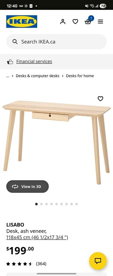 Ikea Birch Desk