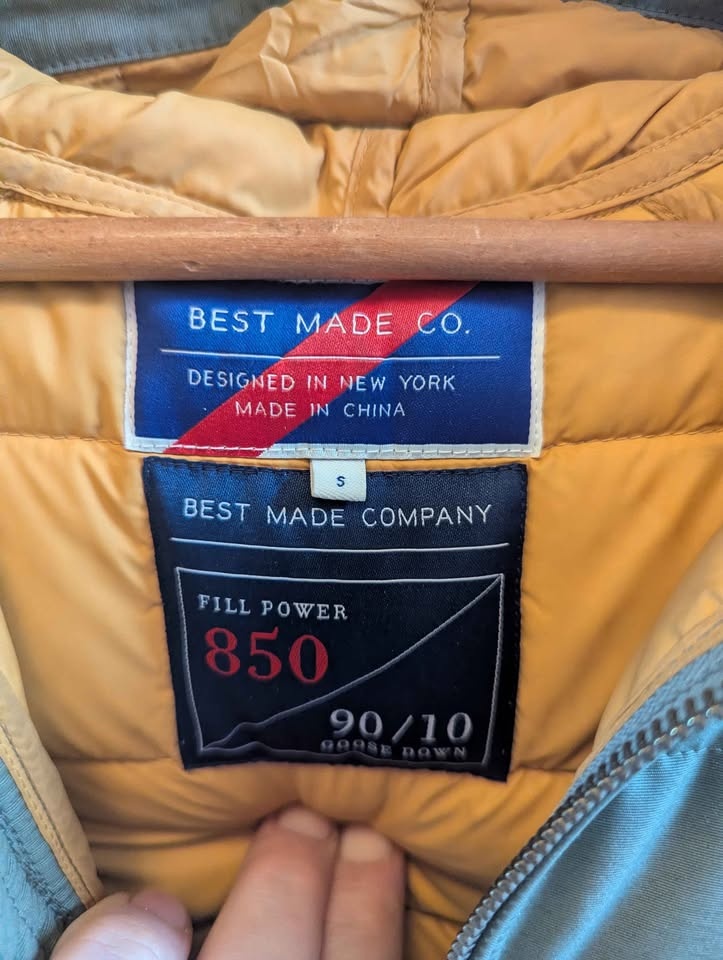 Best Made Co Down Pullover Jacket - Mens Small - photo 5