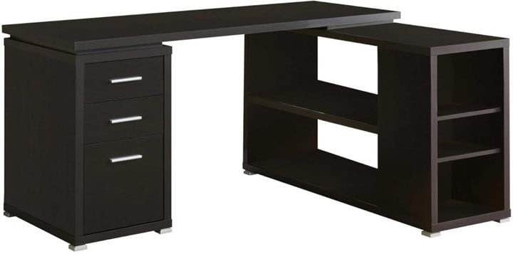 Monarch Cappuccino Hollow-Core L-Shaped Desk - photo 2