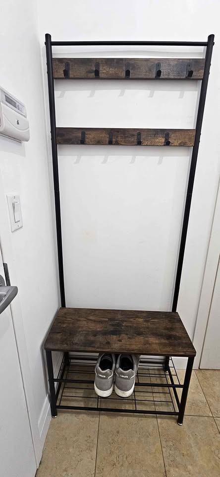 Coat Rack and Shoe Bench
