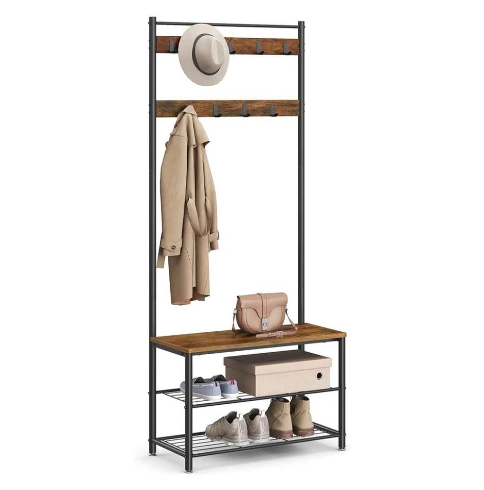 Coat Rack and Shoe Bench - photo 2