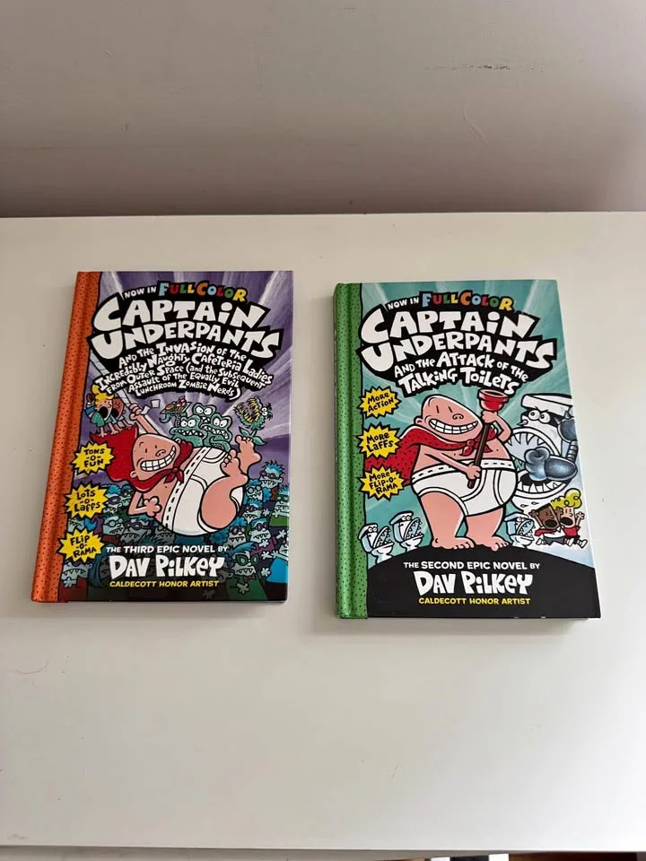 Captain Underpants Book #2 and #3 by Dav Pilkey thumbnail