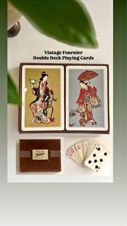 Vintage Fournier Playing Cards - Double Deck