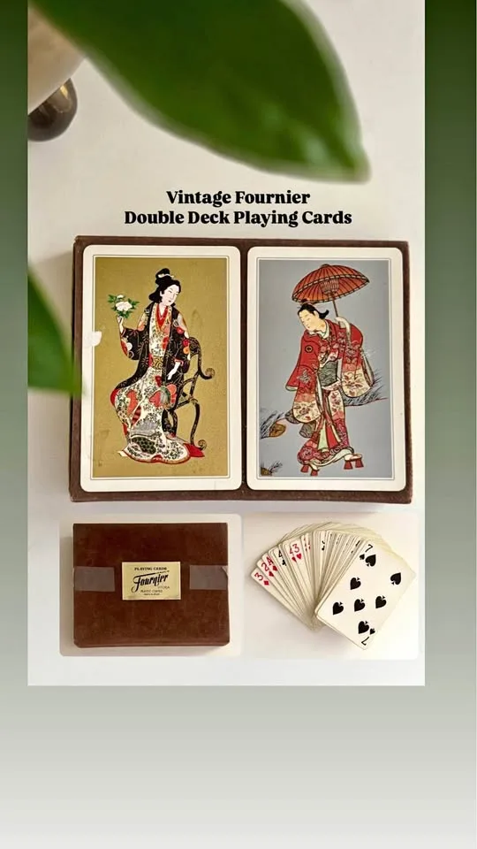 Vintage Fournier Playing Cards - Double Deck thumbnail
