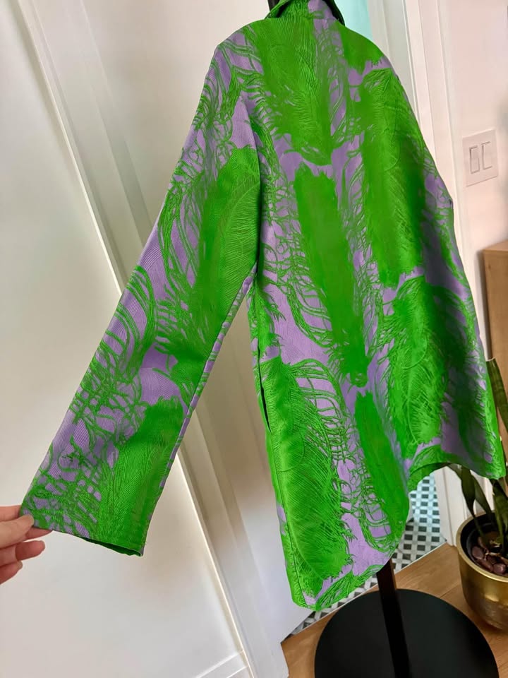 IRIS APFEL x H&M Feather Jacquard Coat Small - photo 5