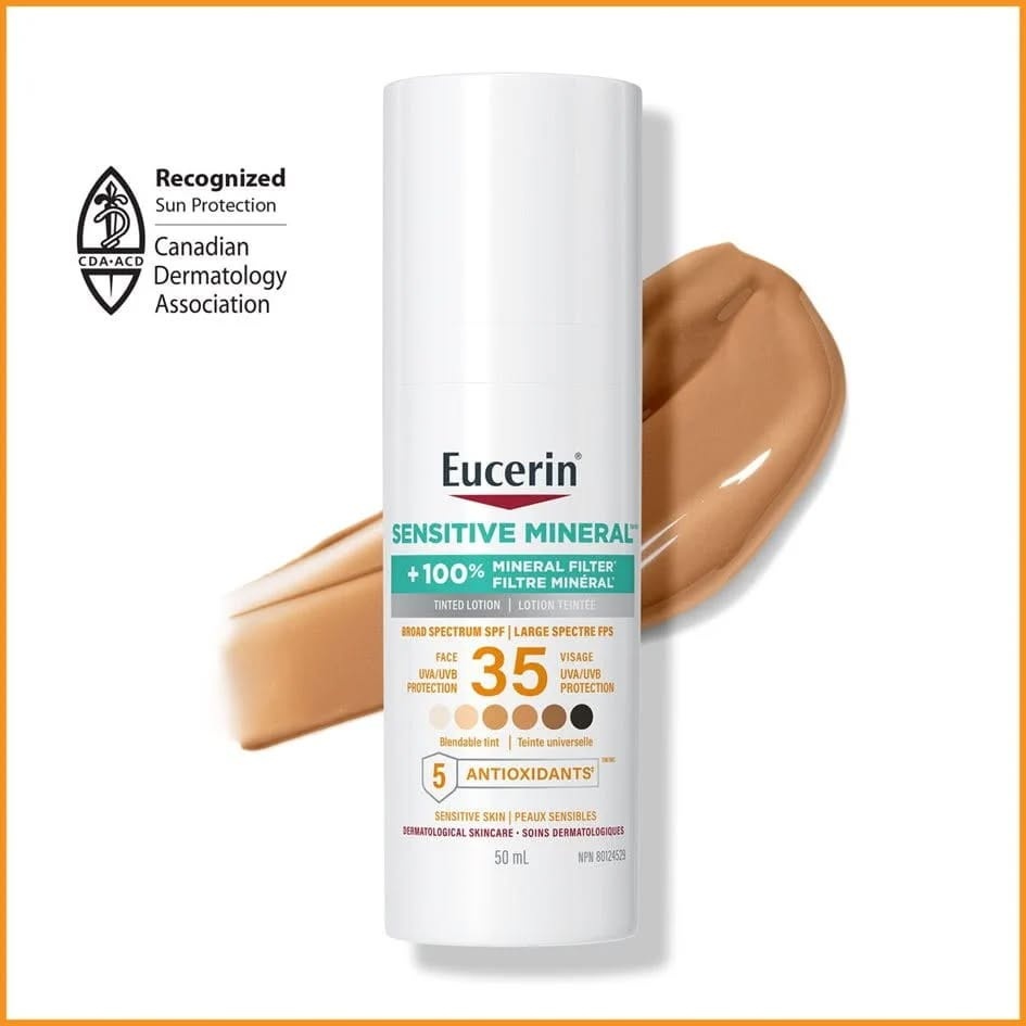 Eucerin Mineral SPF 35 Tinted Face Sunscreen Lotion - photo 4
