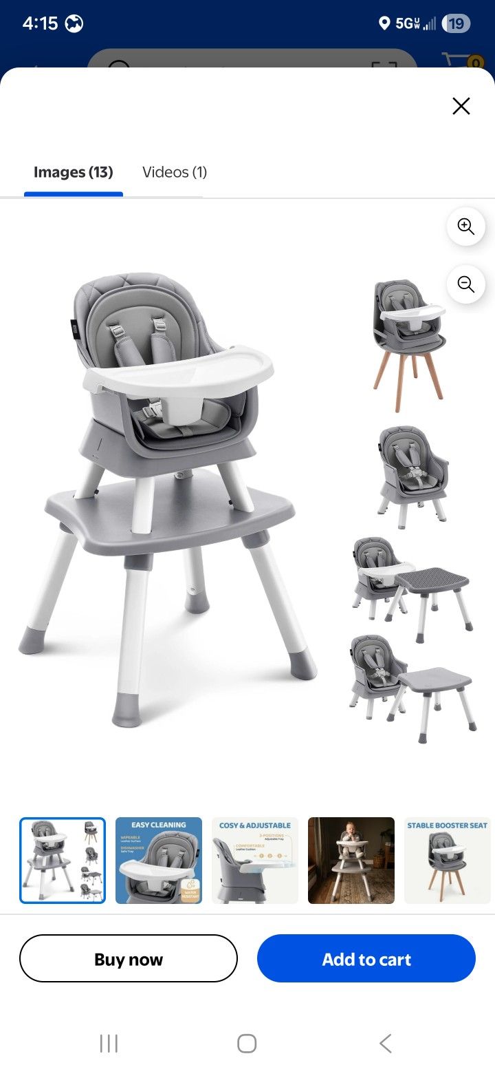 Infans Baby High Chair - White - photo 2