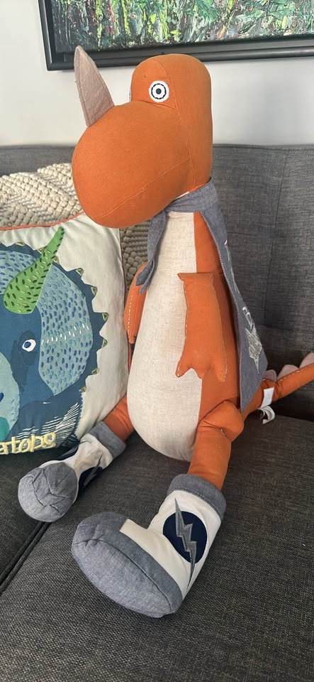 Pottery Barn Dinosaur Pillow & Stuffed Animal - photo 2