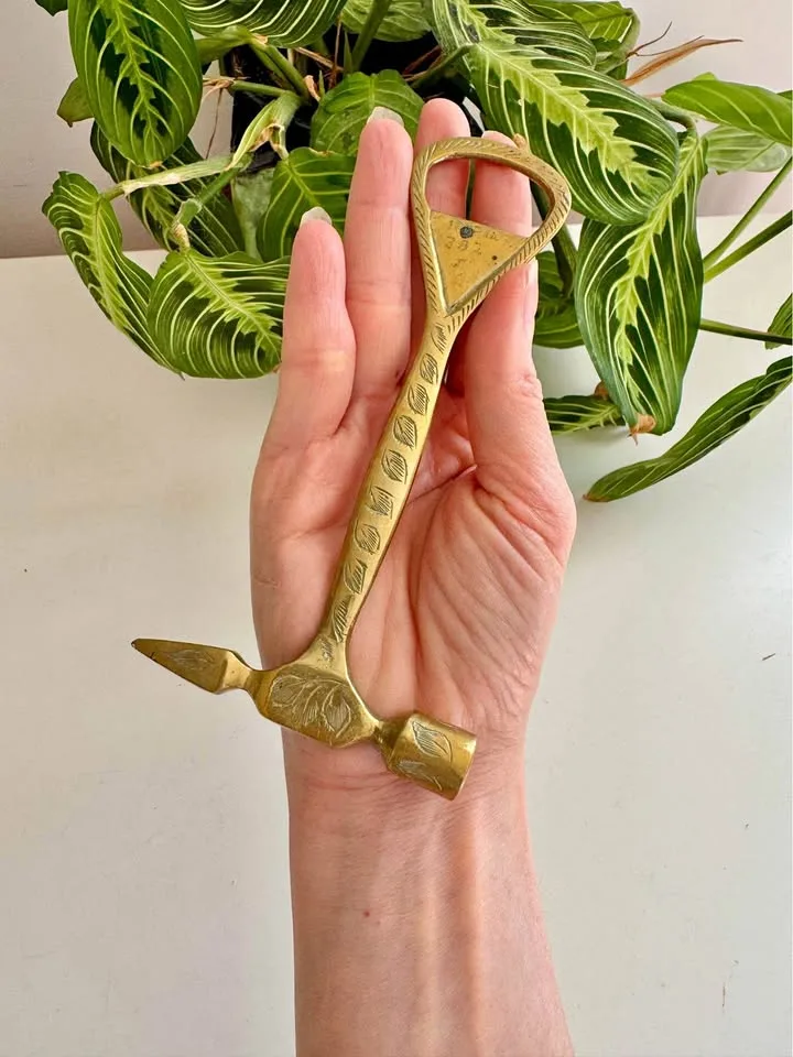 Vintage Brass Bottle Opener with ice pick/toffee hammer thumbnail