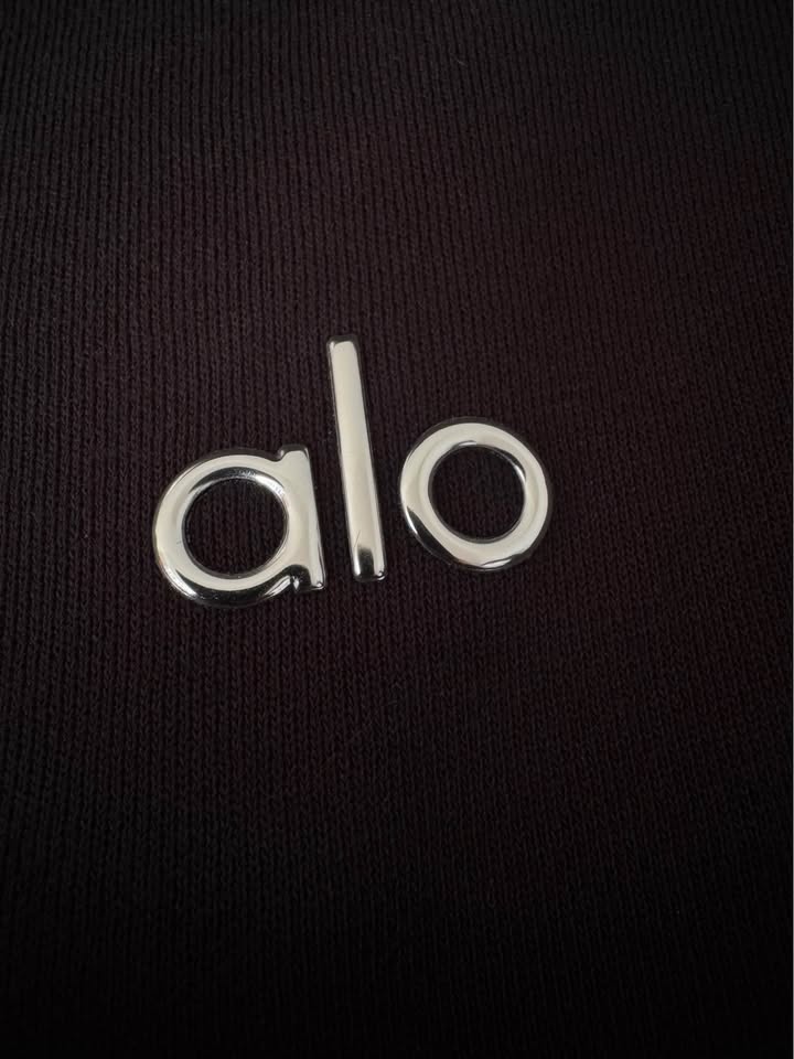Alo 1/4 Zip Pullover - Black - photo 3