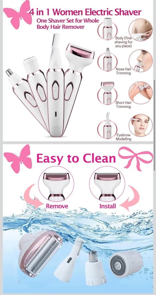 Electric Shaver for Women 4 in 1 Trimmer - photo 4
