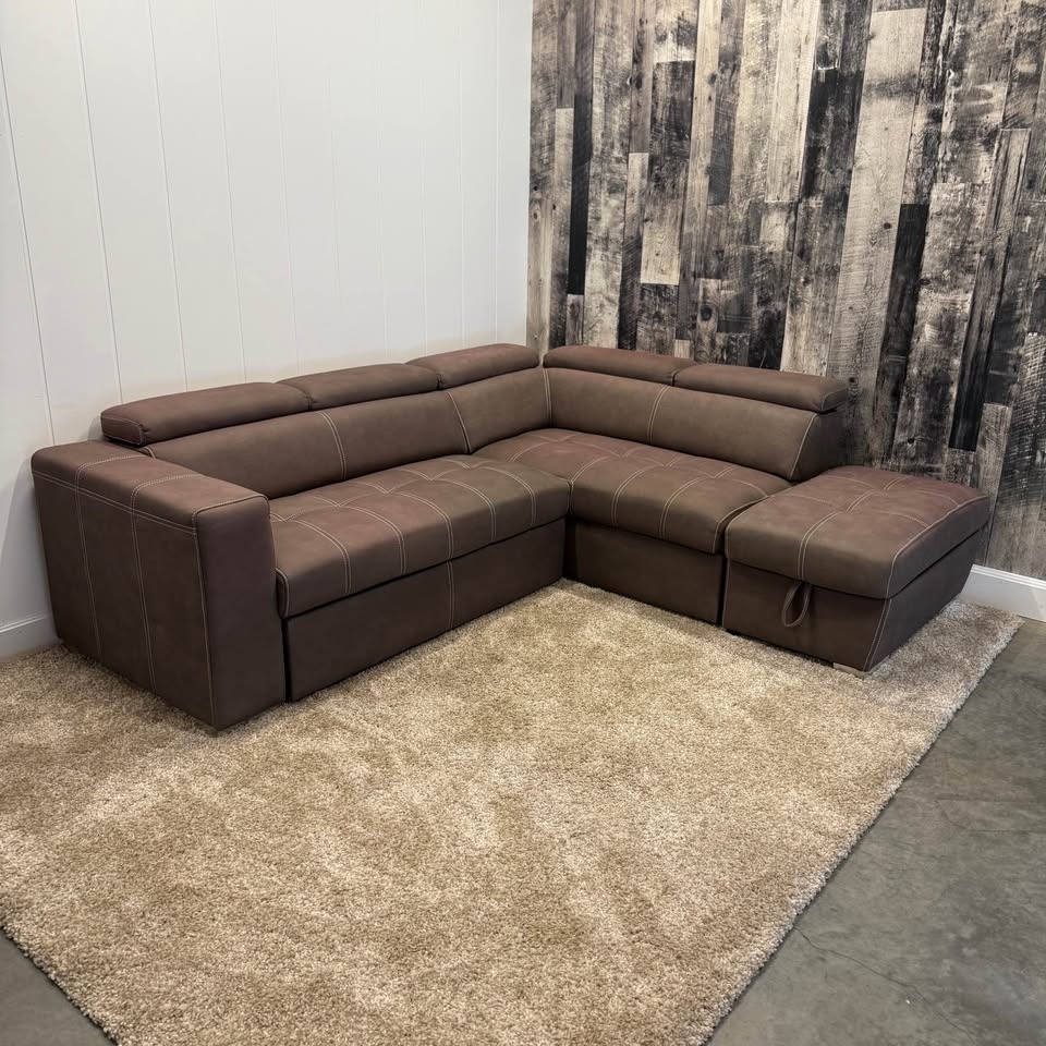 Drake Sleeper Sectional w/ Storage Ottoman & USB Charging - photo 3