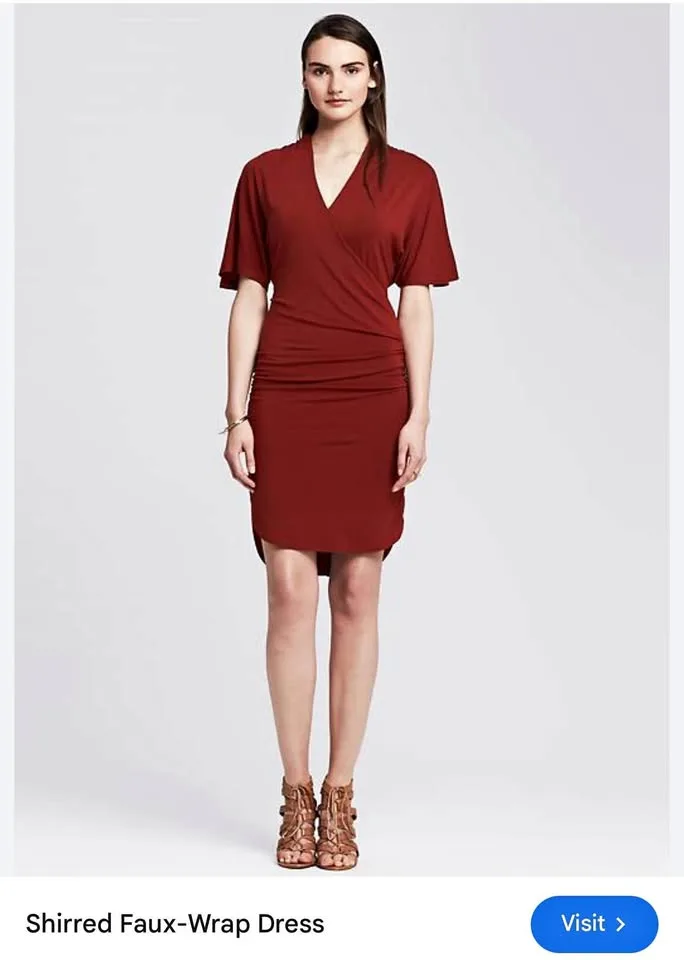 Banana Republic Ruched Bodycon Dress XS thumbnail