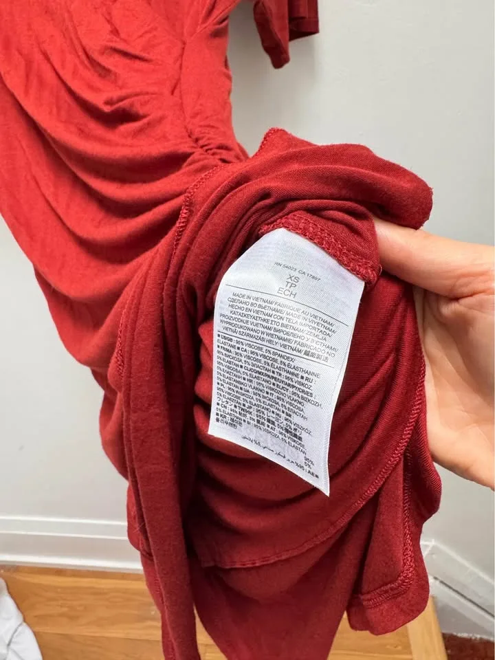 Banana Republic Ruched Bodycon Dress XS image indicator(7)