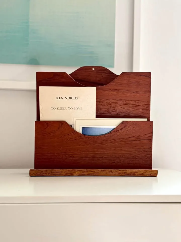 MCM Retro Mail Letter Organizer Storage Caddy thumbnail