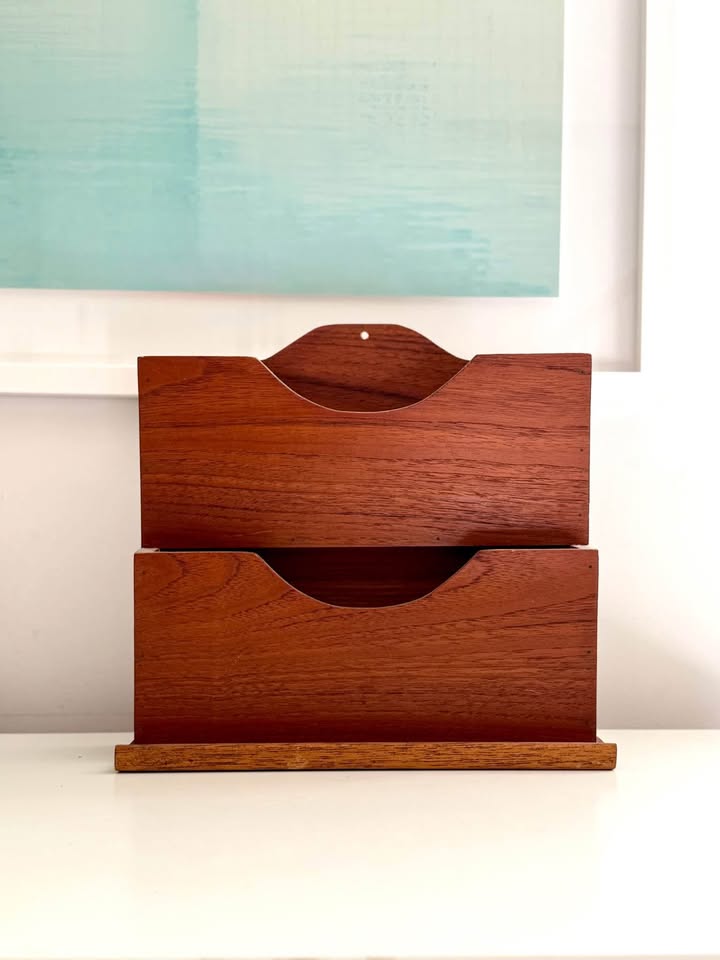 MCM Retro Mail Letter Organizer Storage Caddy - photo 2