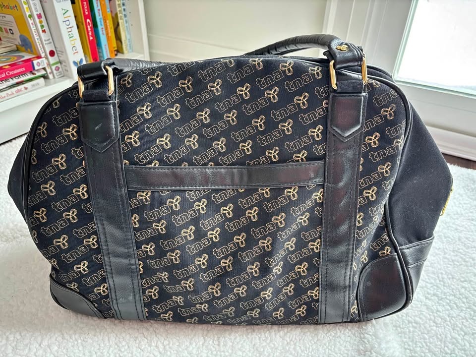 Y2K TNA Black & Gold Duffle/Bowling/Weekender Bag