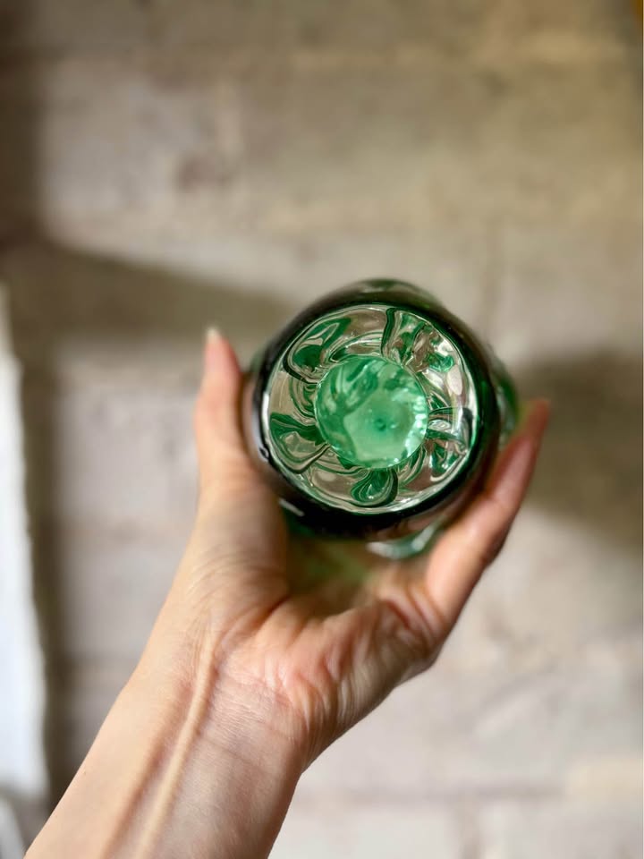 Chribska Art Glass Sommerso Vase Josef Hospodka 1960s - photo 5