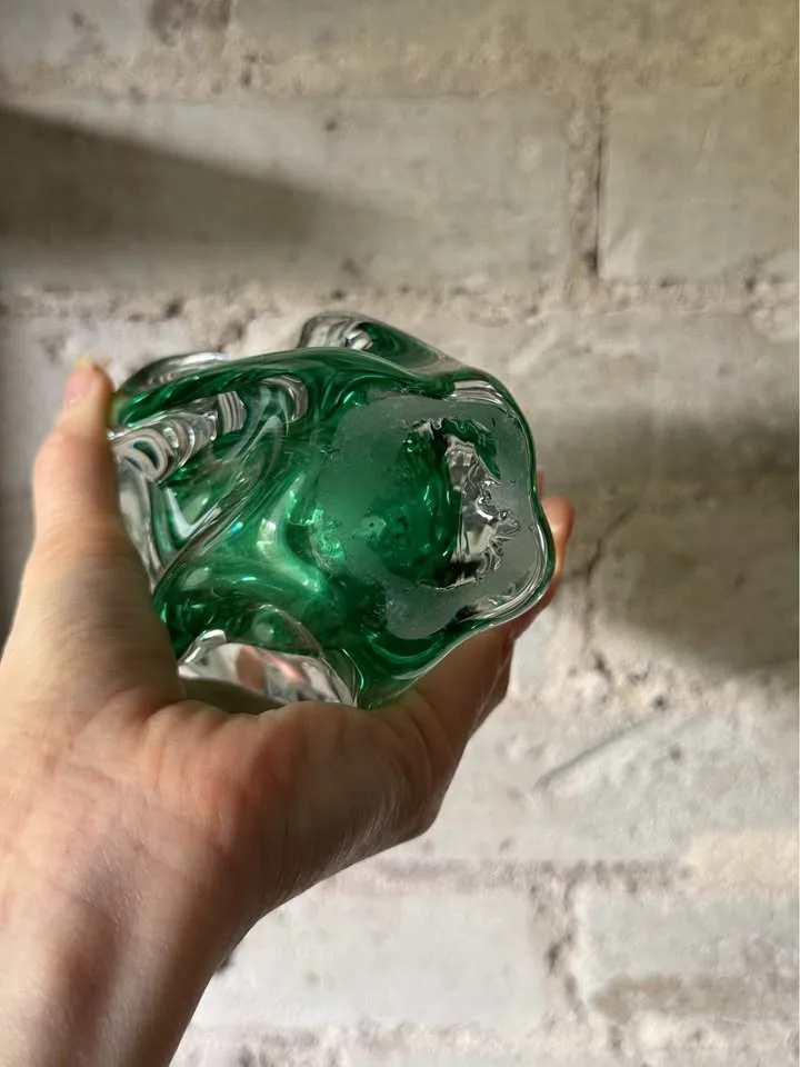 Chribska Art Glass Sommerso Vase Josef Hospodka 1960s image indicator(8)