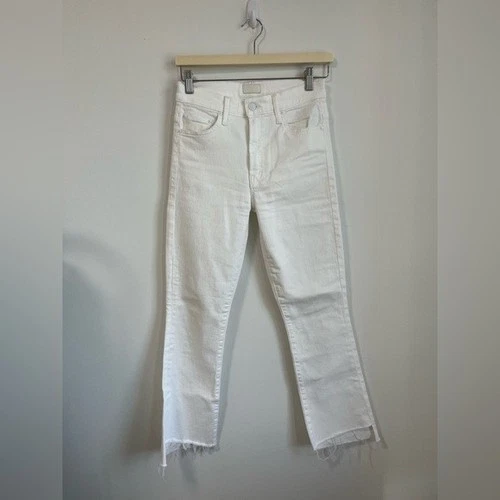 MOTHER Insider Crop Step Fray Jeans - Size 26 - photo 4