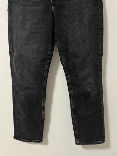Agolde Riley High Rise Crop Black Jeans Panoramic Size 26 - photo 3