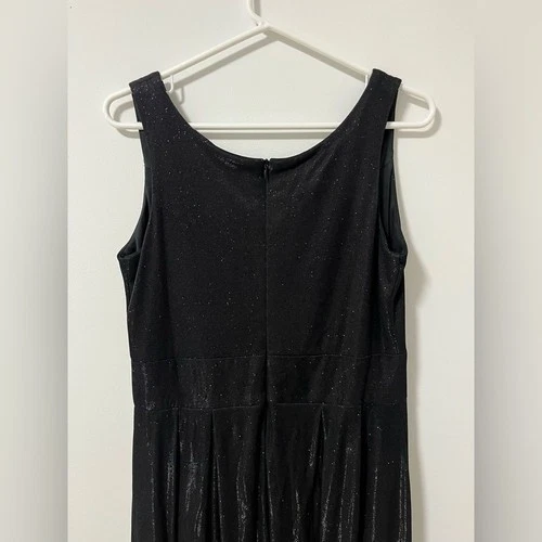 Glittery Black Tie Gown Formal Cocktail Full Length Dress - photo 4