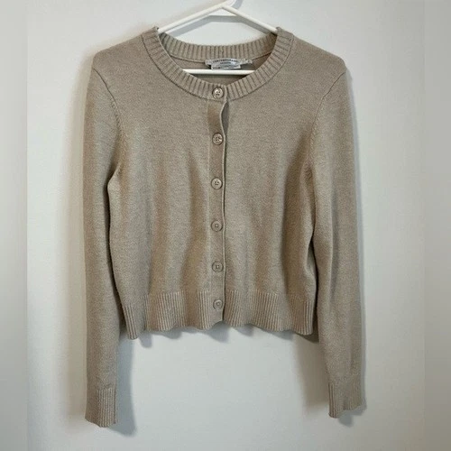 Simons Contemporaine Beige Buttoned Cardigan Small