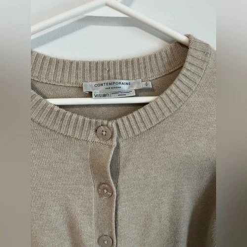 Simons Contemporaine Beige Buttoned Cardigan Small - photo 2