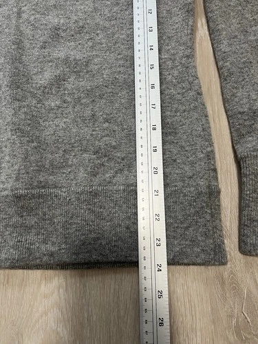 Ann Taylor Grey Wide Boat Neck Knit Sweater - Size Medium - photo 5