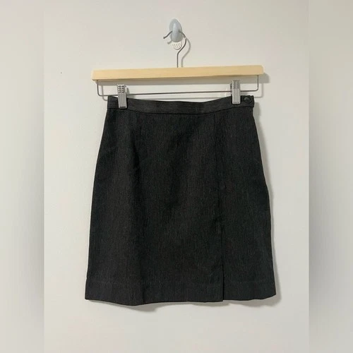 Vintage Gap Grey Mini Skirt A Line Academia Office