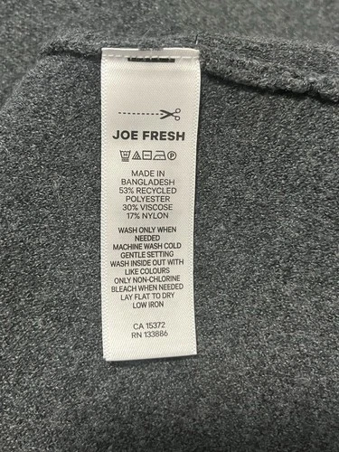 Joe Fresh Grey Long Open Cardigan with Pockets Size XS - photo 5