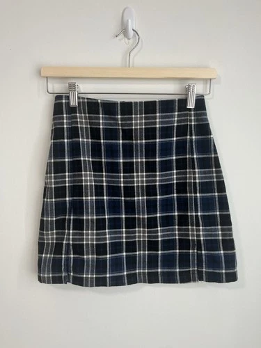 John Galt Plaid Mini Skirt A Line Brandy Melville