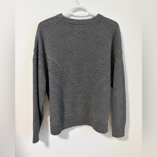 Grey Cable Knit Oversized Sweater - photo 3