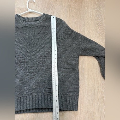 Grey Cable Knit Oversized Sweater - photo 5