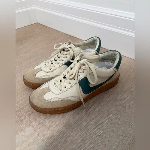 Dolce Vita Green and Beige Notice Sneakers size 6.5 - photo 2