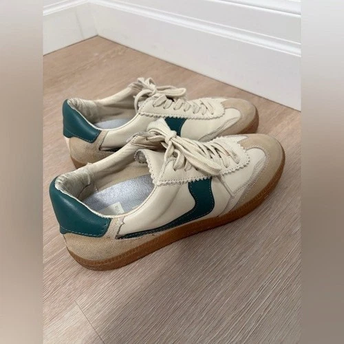 Dolce Vita Green and Beige Notice Sneakers size 6.5 - photo 3