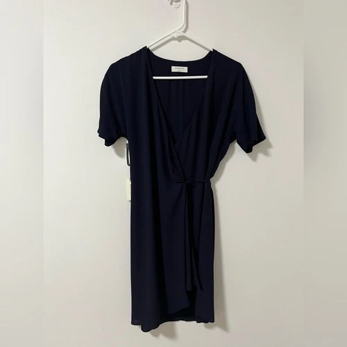 Aritzia Babaton Wallace Wrap Flowy Dress Pure Indigo NWT - photo 2