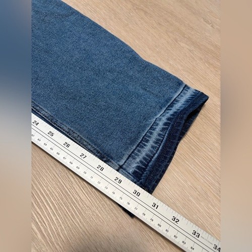 Hollister Ultra High Rise Dad Jean Cuffed Distressed Light Wash - photo 4