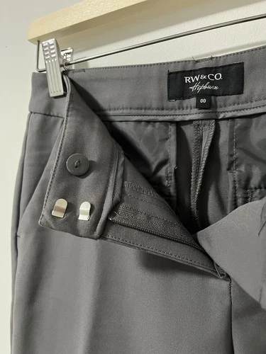 RW&Co Hepburn Grey Trousers Slim Leg Pants Size 00 - photo 5