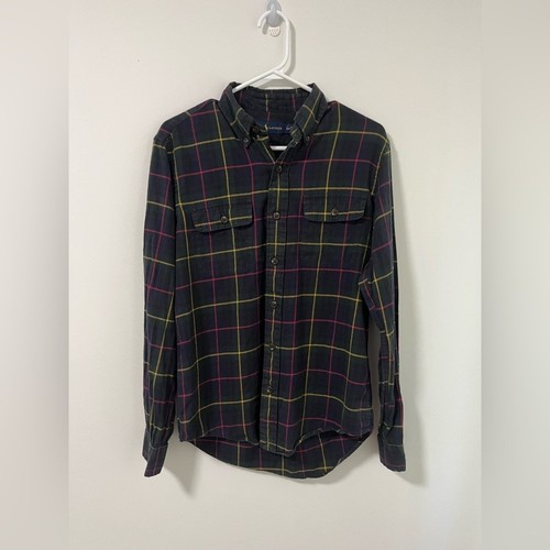Ralph Lauren Men's Classic Plaid Flannel Shirt - Size Small