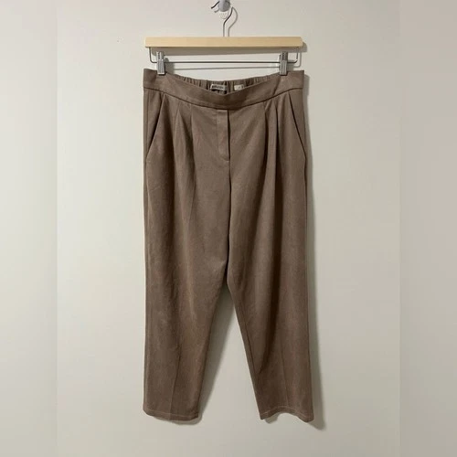 Aritzia Babaton Conan Tan Faux Suede Pants Size 6