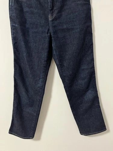Uniqlo Dark Wash Denim Jeans Straight Leg Crop size 26 - photo 3