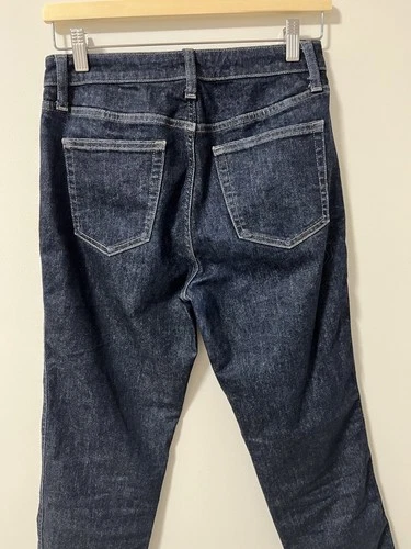 Uniqlo Dark Wash Denim Jeans Straight Leg Crop size 26 - photo 5