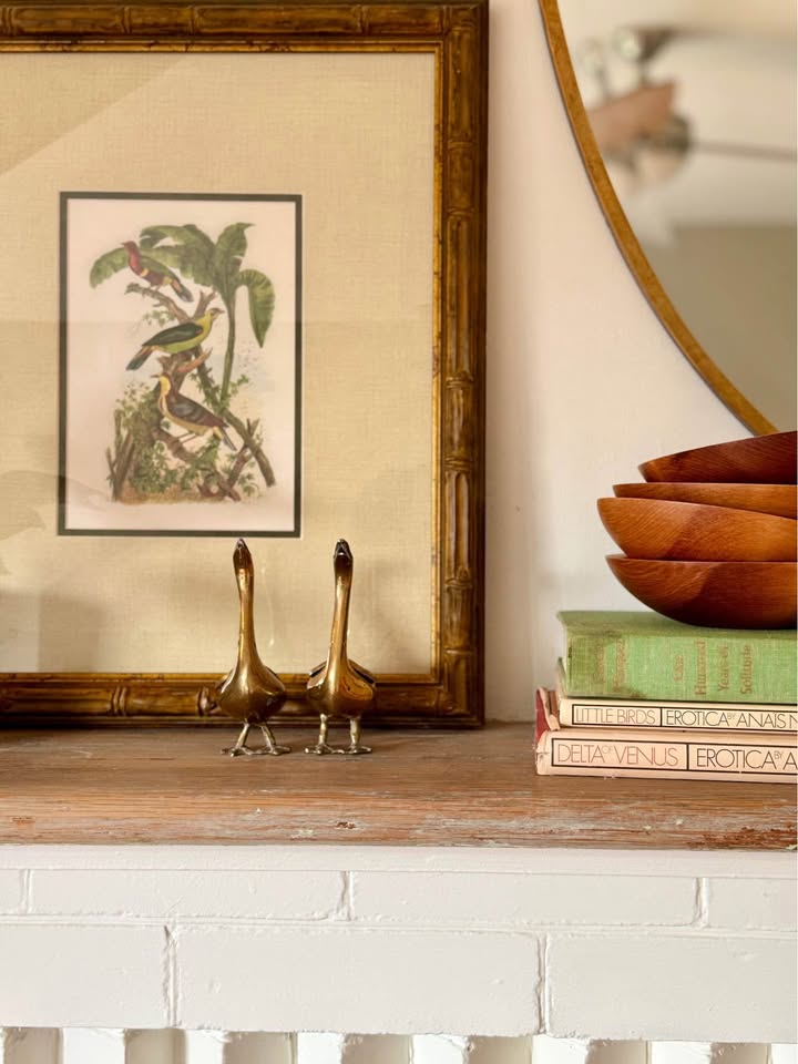 Vintage Framed Bird Print from 1835 - photo 4