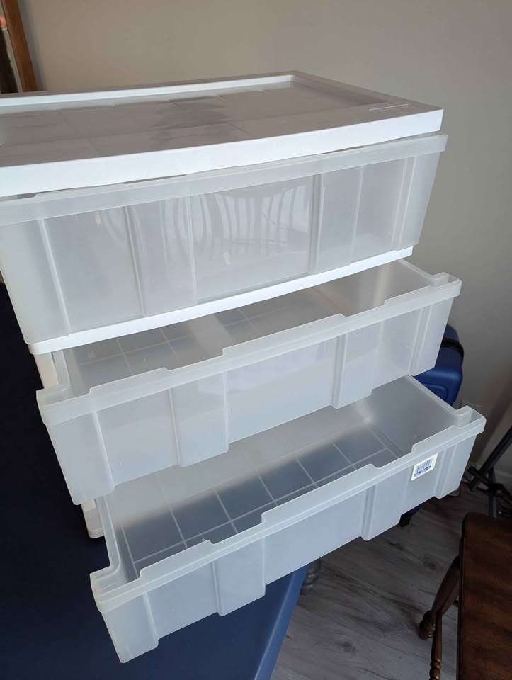 Large Plastic 3-Drawer Storage Tower - photo 2