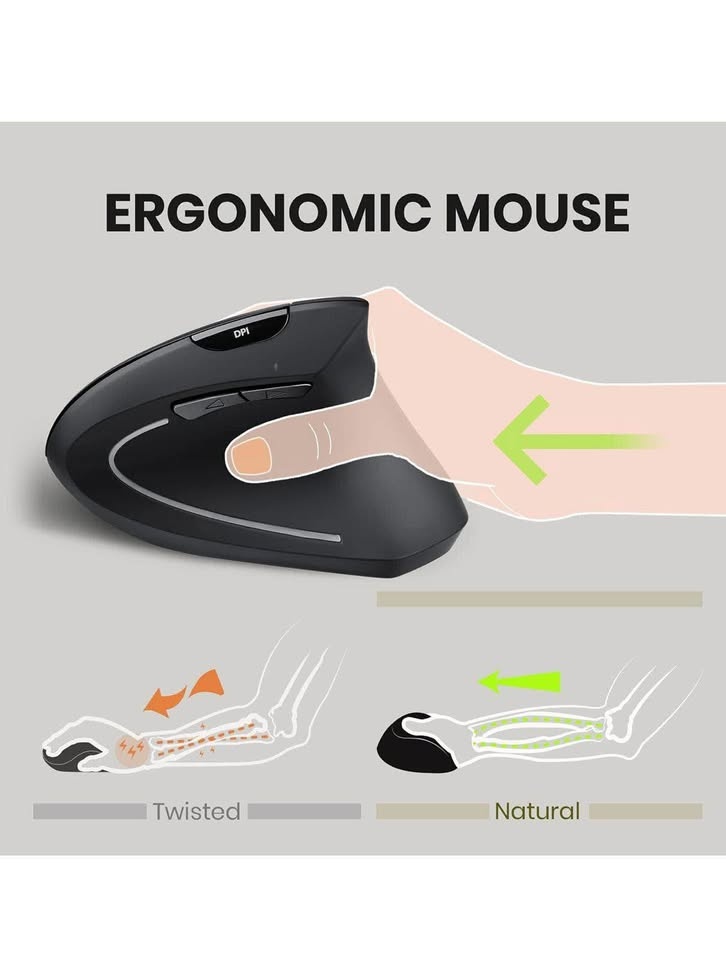 Perixx PERIMICE-713 Wireless Ergonomic Vertical Mouse - photo 2