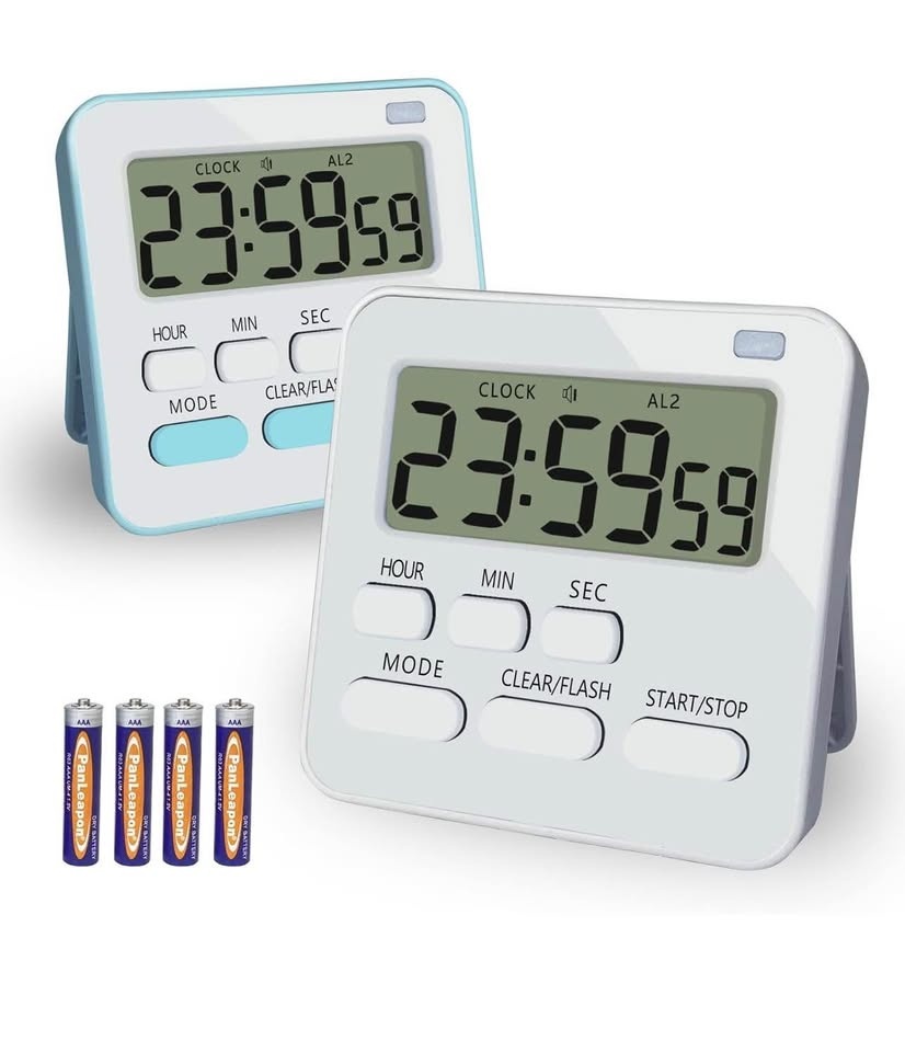 Multi-Function Digital Kitchen Cooking Timer - 2Pk - photo 2