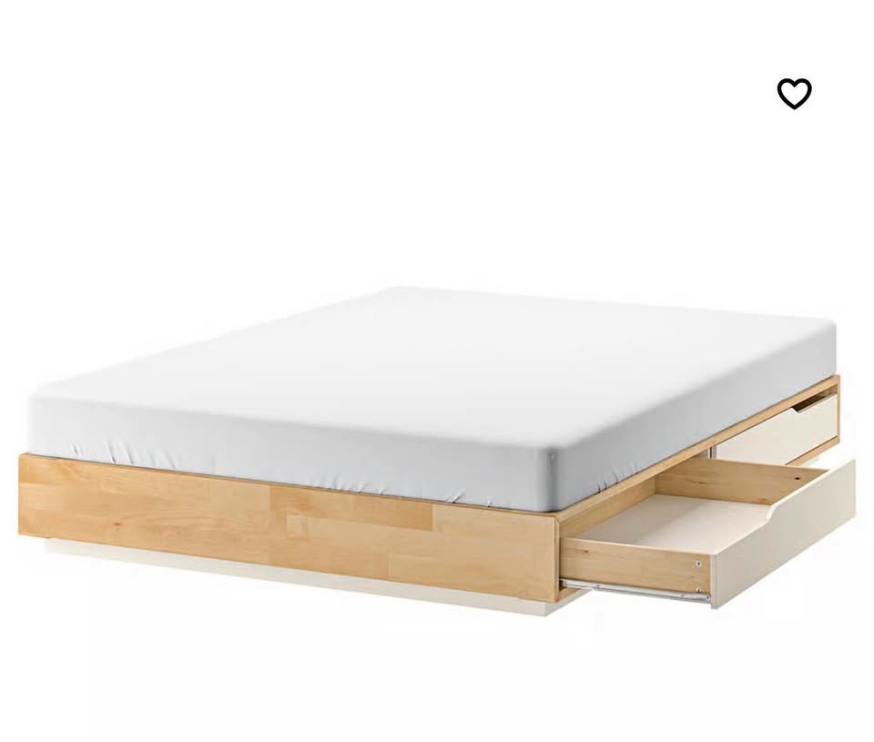 IKEA DOUBLE/FULL BED FRAME + mattress