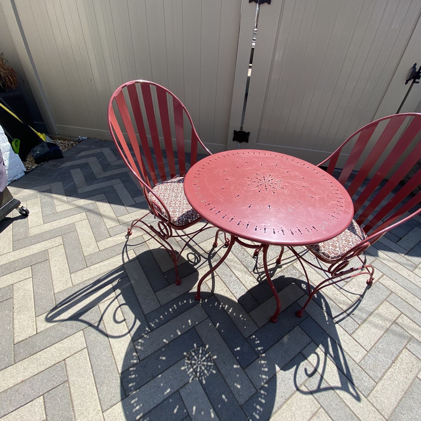 Metal 3 Piece Patio Set